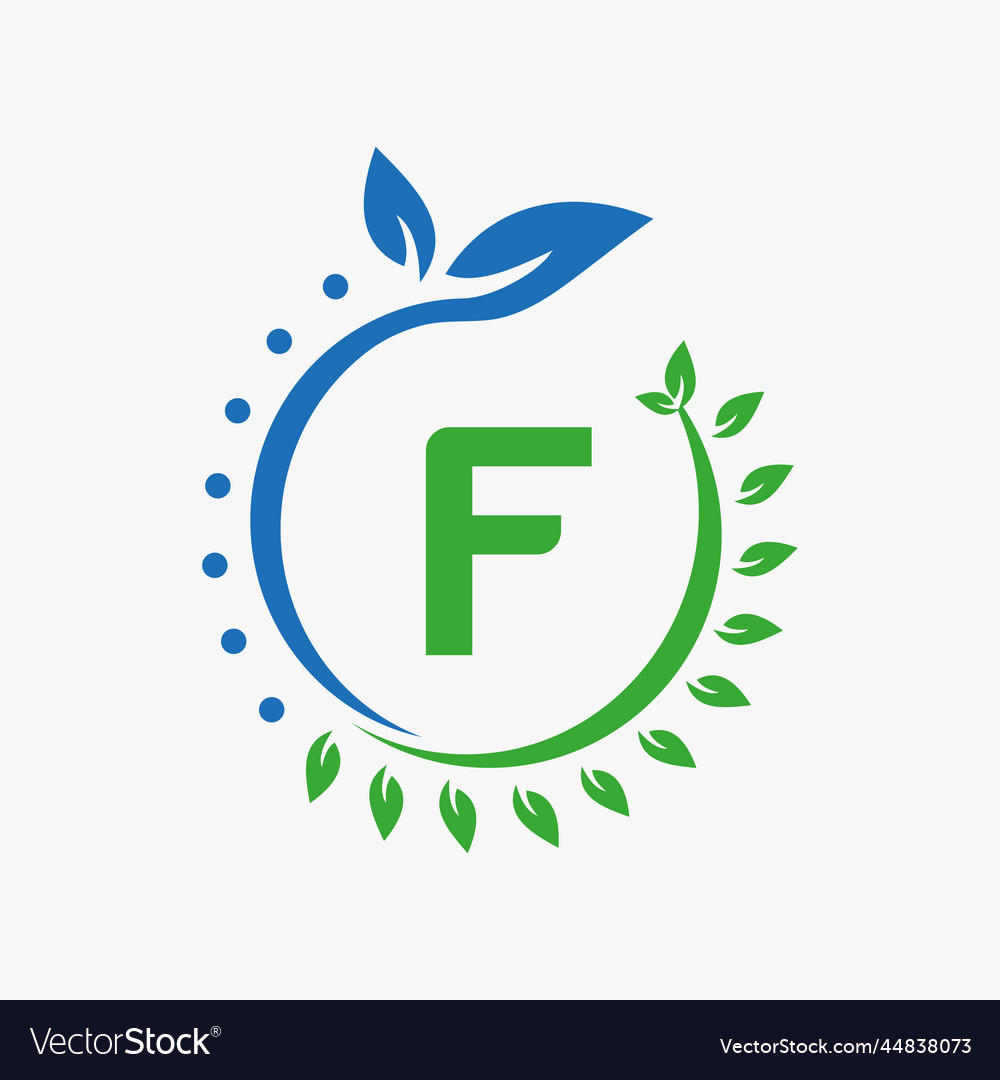 Letter f healthcare logo doctor sign medical