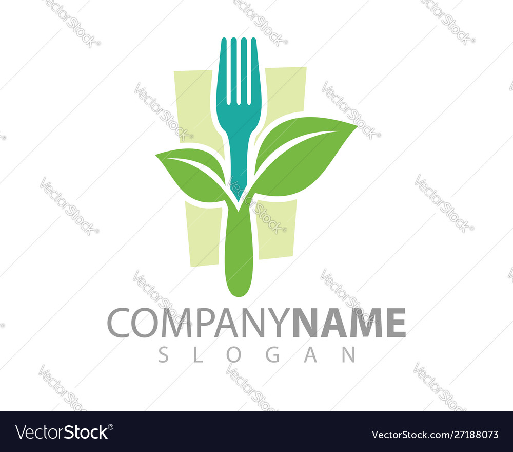 Logo template for food cooking restaurant chef Vector Image