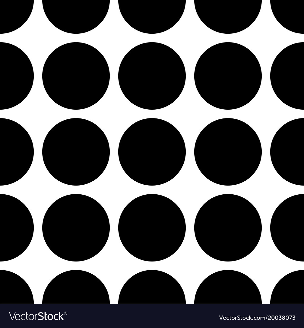 Tile pattern with black dots on white background