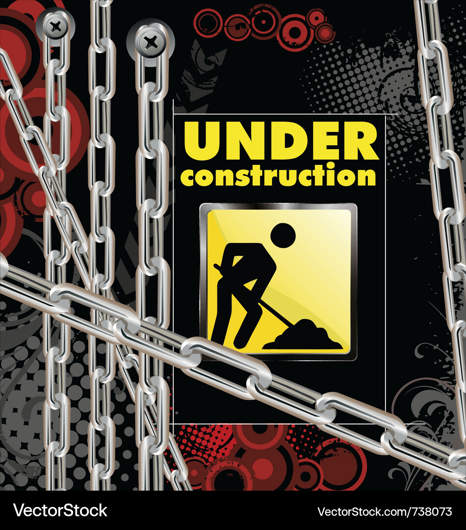 Under construction Royalty Free Vector Image - VectorStock