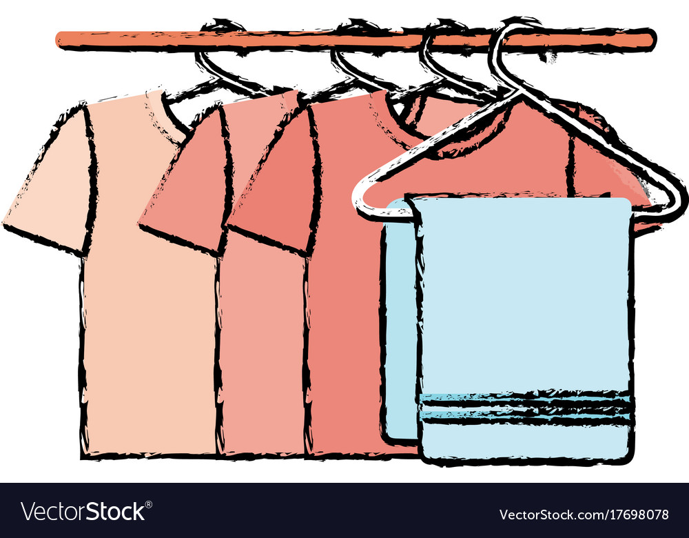 Clean laundry hanging icon