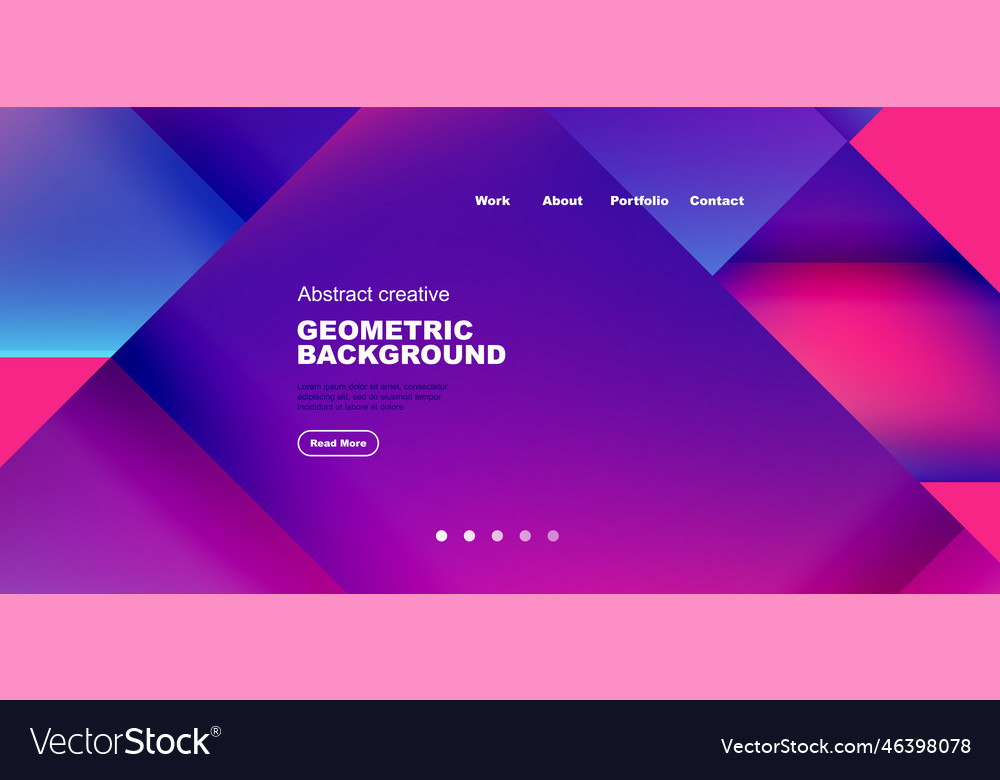 Dynamic triangle design with fluid gradient colors