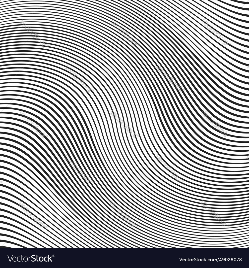 Halftone background with black parallel curved