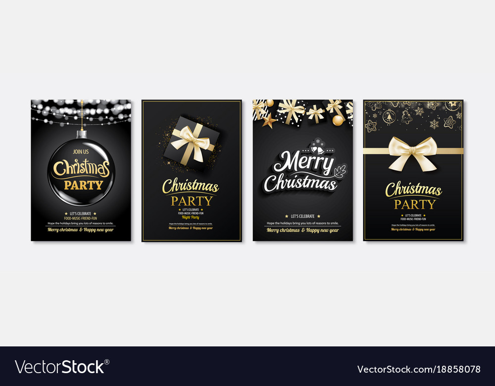 Merry christmas greeting card and party Royalty Free Vector