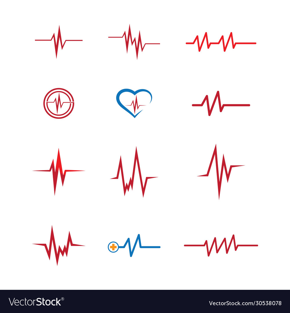 Pulse symbol icon Royalty Free Vector Image - VectorStock