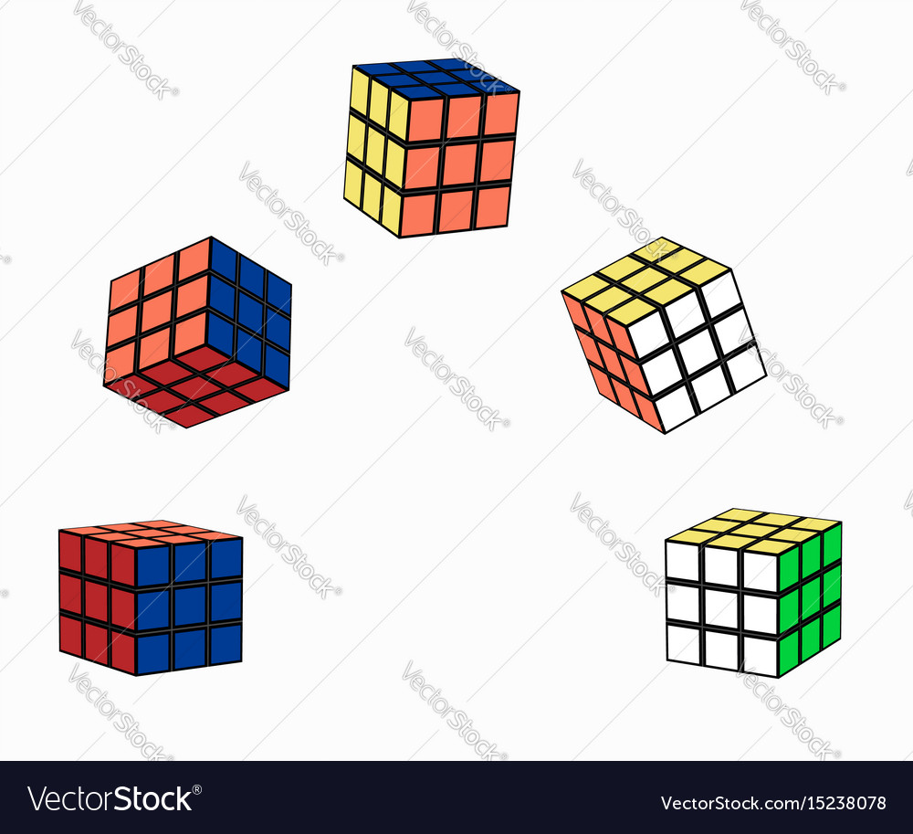 Puzzle cube in flight