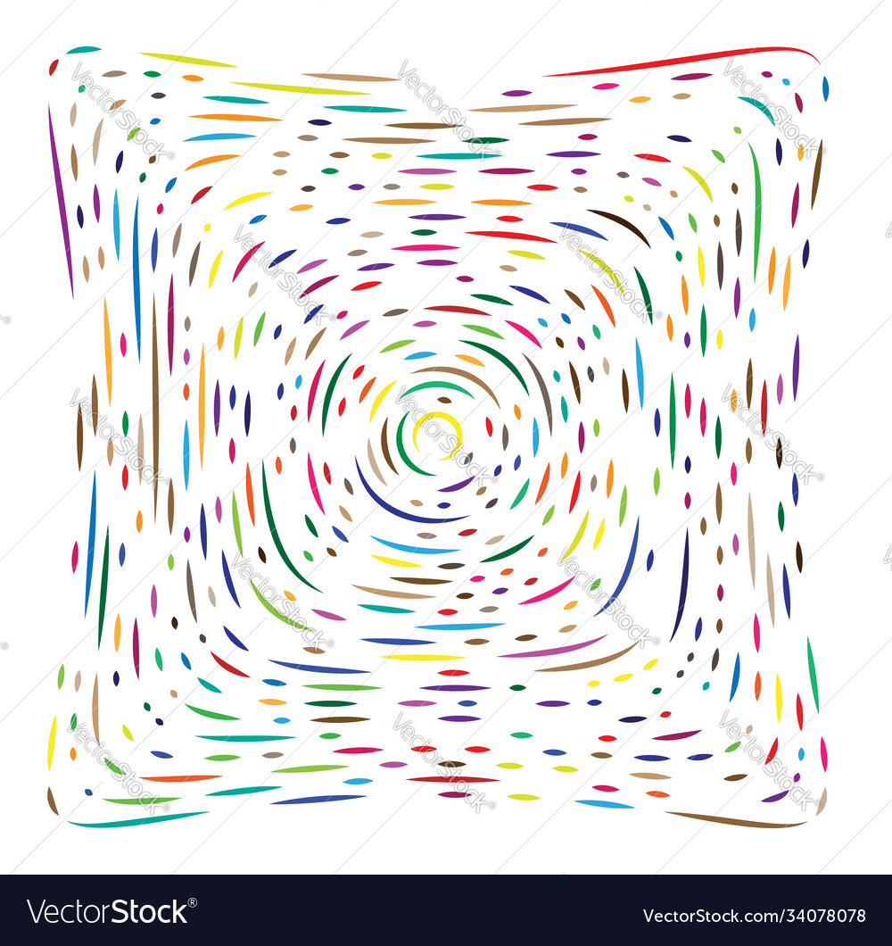 Squeeze distortion square particle element Vector Image Squeeze distortion square particle element