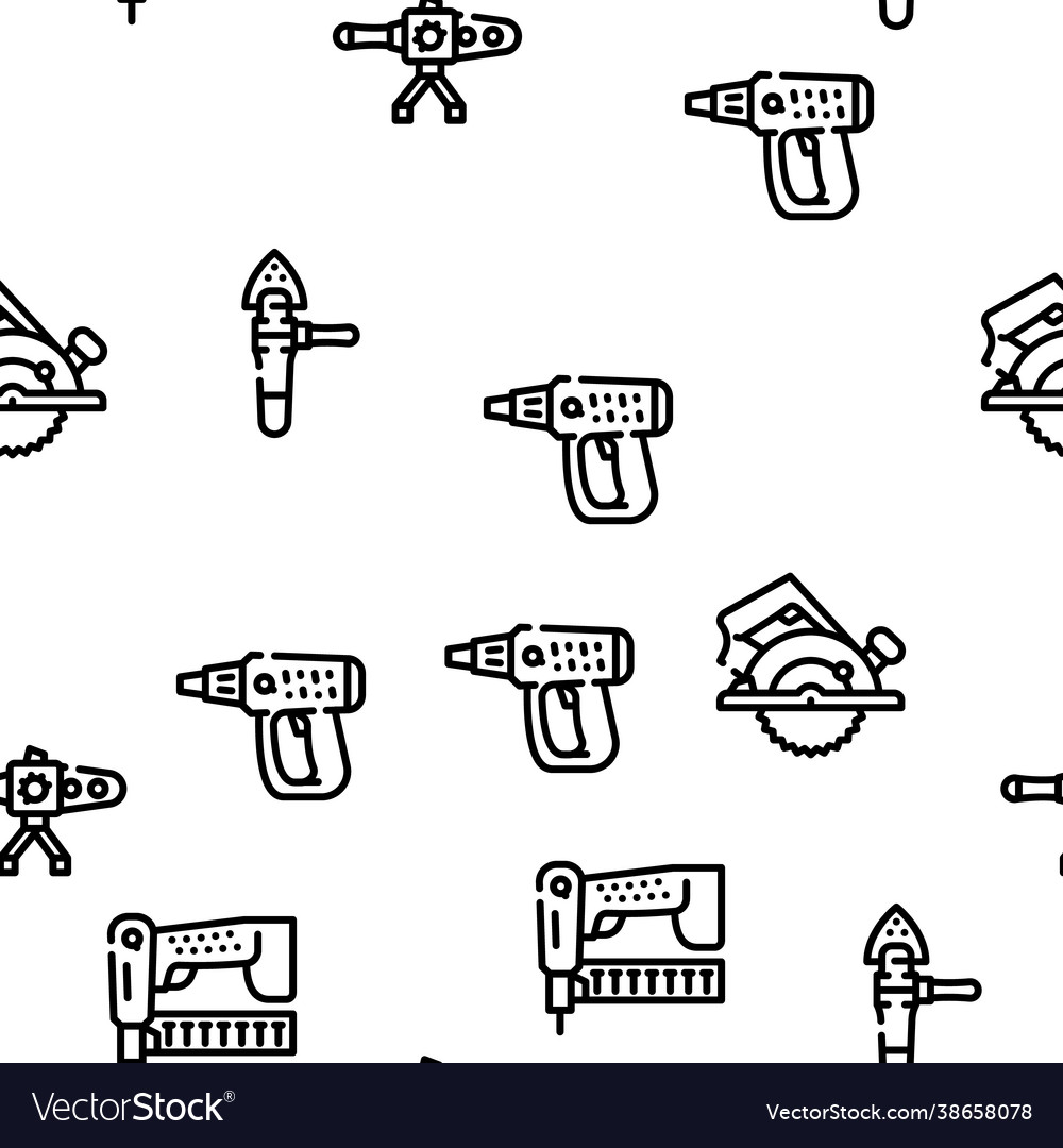Tools for building seamless pattern vector image Tools for building seamless pattern