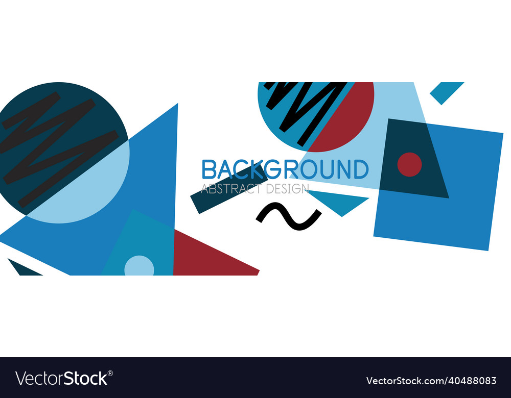 Abstract background with blocks lines geometric Vector Image Abstract background with blocks lines geometric