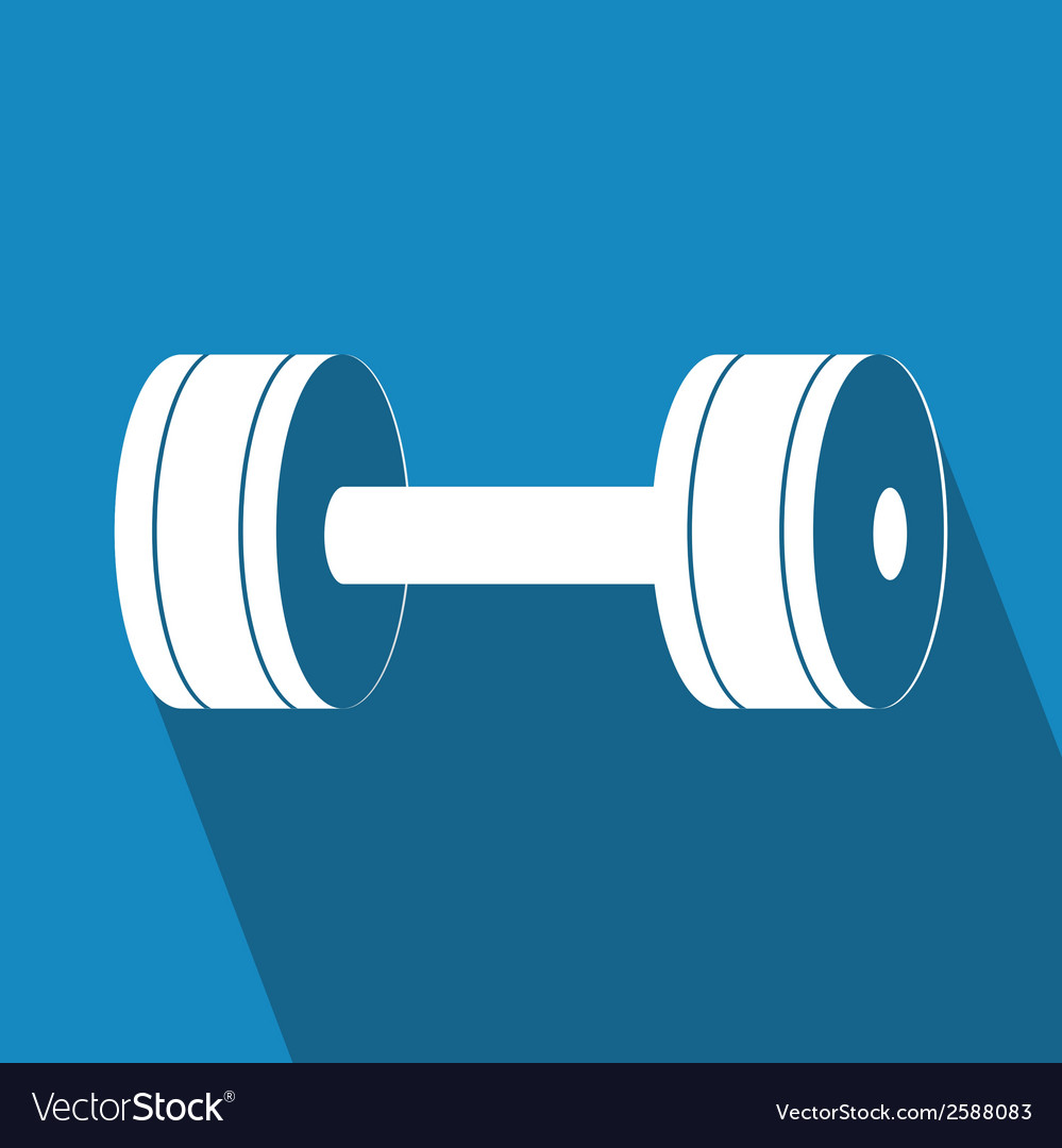 Abstract fitness object with shadow effect