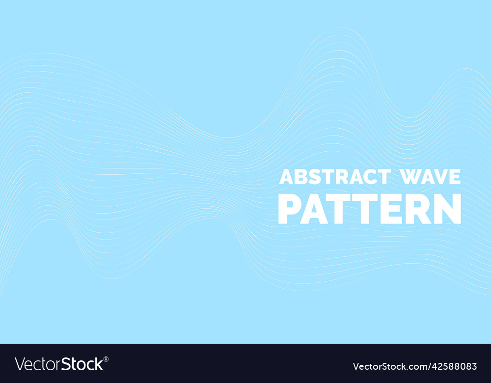 Abstract wave pattern wavy thin line background vector image Abstract wave pattern wavy thin line background