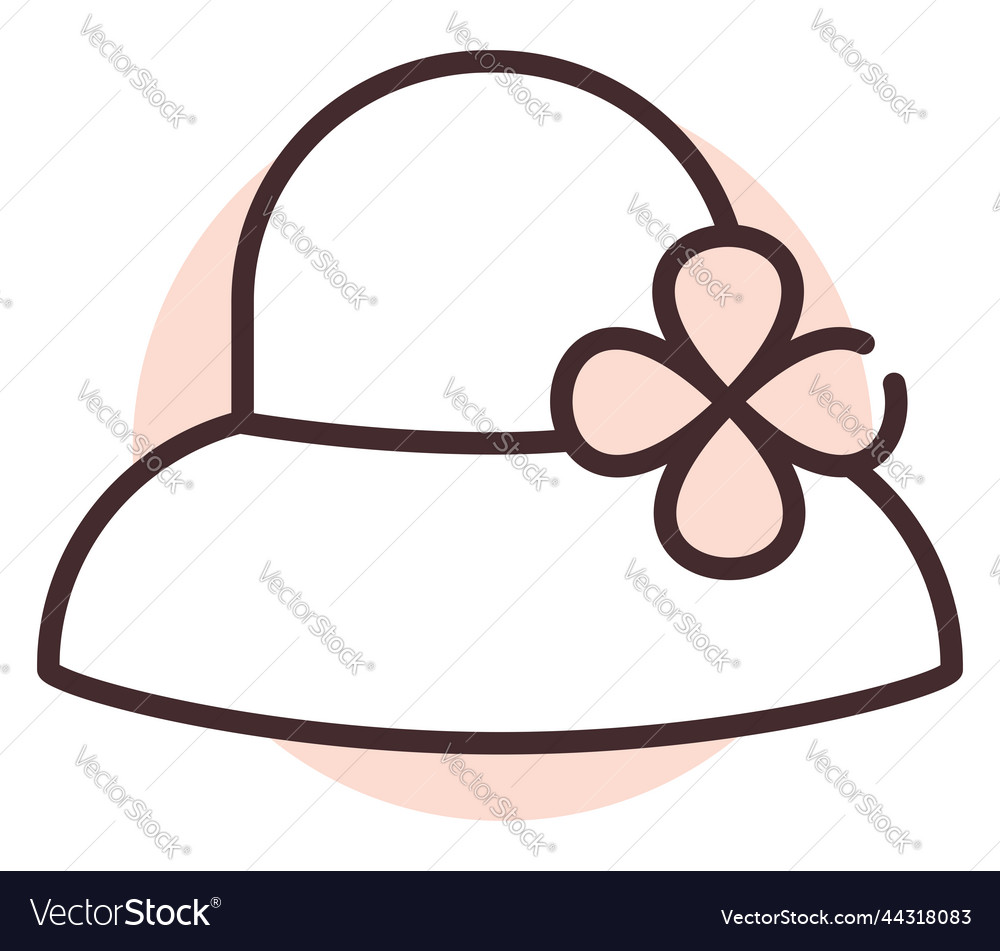 Accessory hat on white background