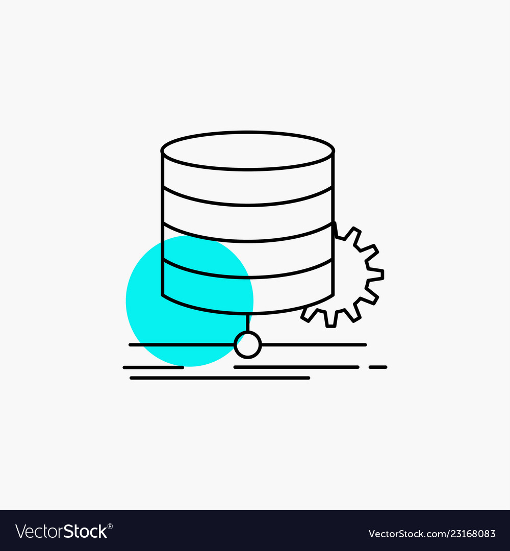 Algorithm chart data diagram flow line icon vector image Algorithm chart data diagram flow line icon