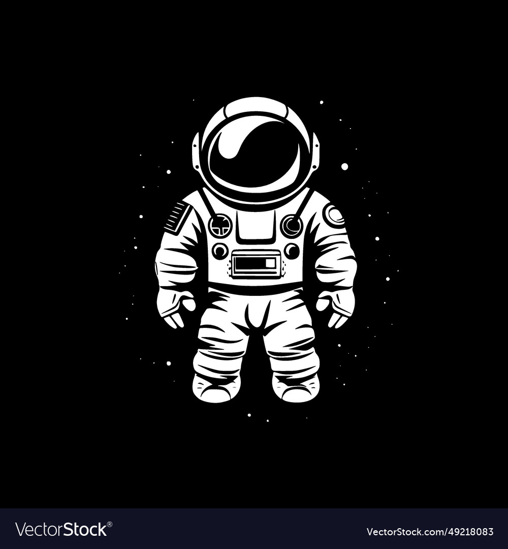 Astronaut - black and white