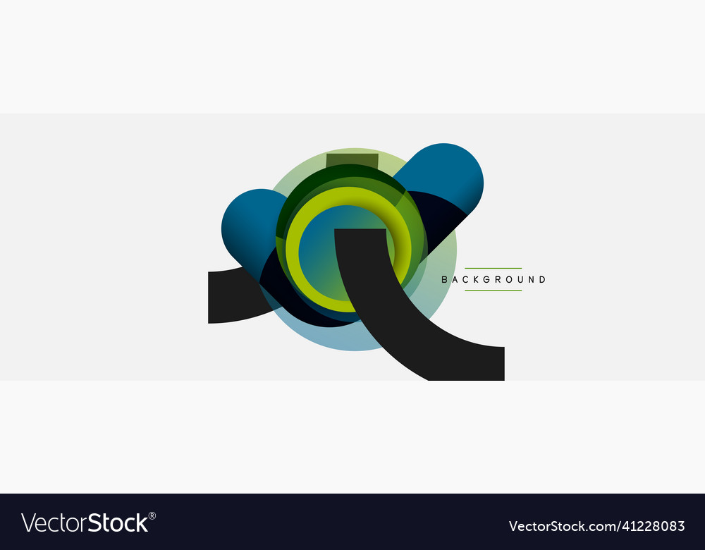 Circle and round shapes abstract background Vector Image Circle and round shapes abstract background