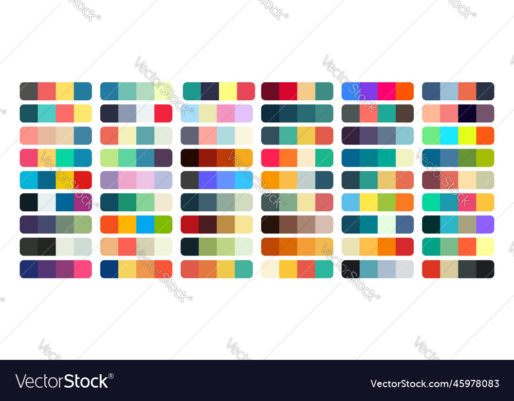 Color palette set design template