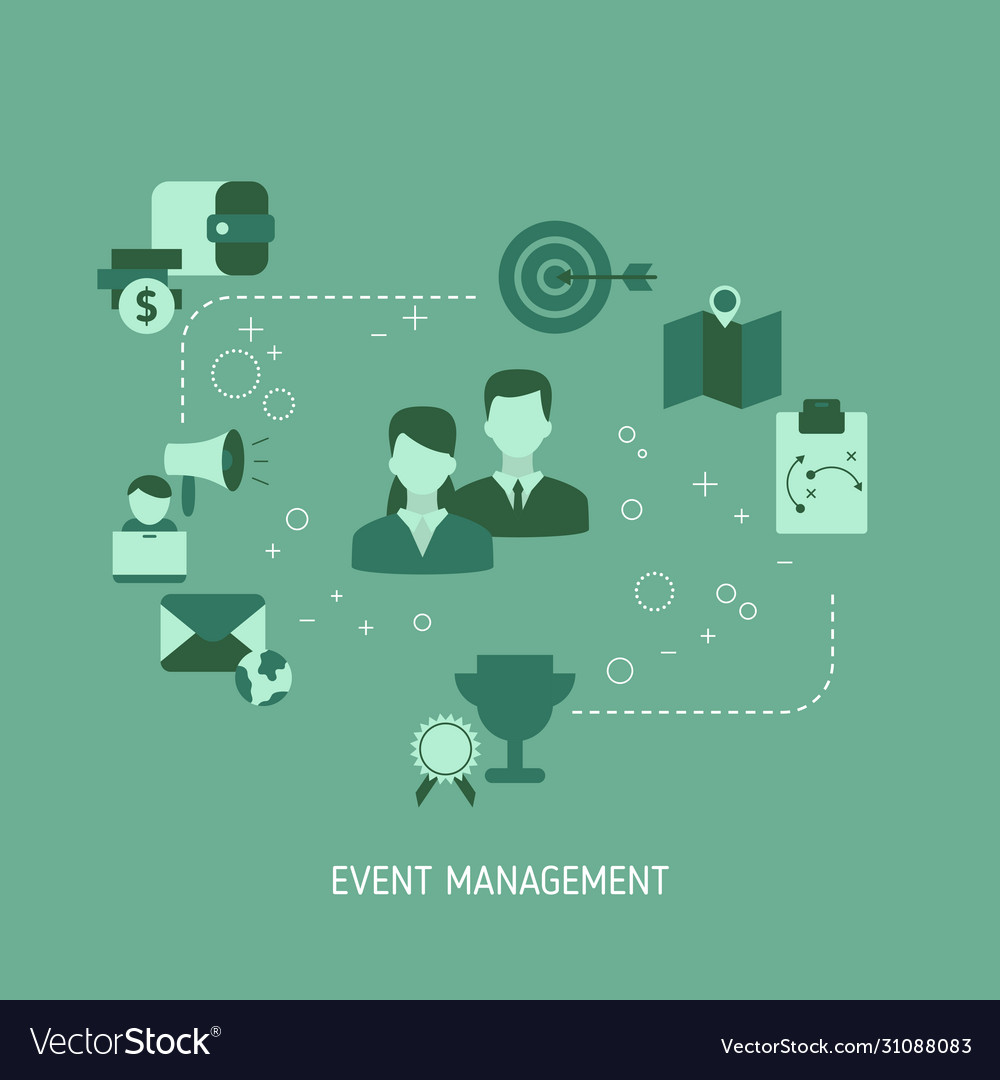 Event Management Concept Royalty Free Vector Image