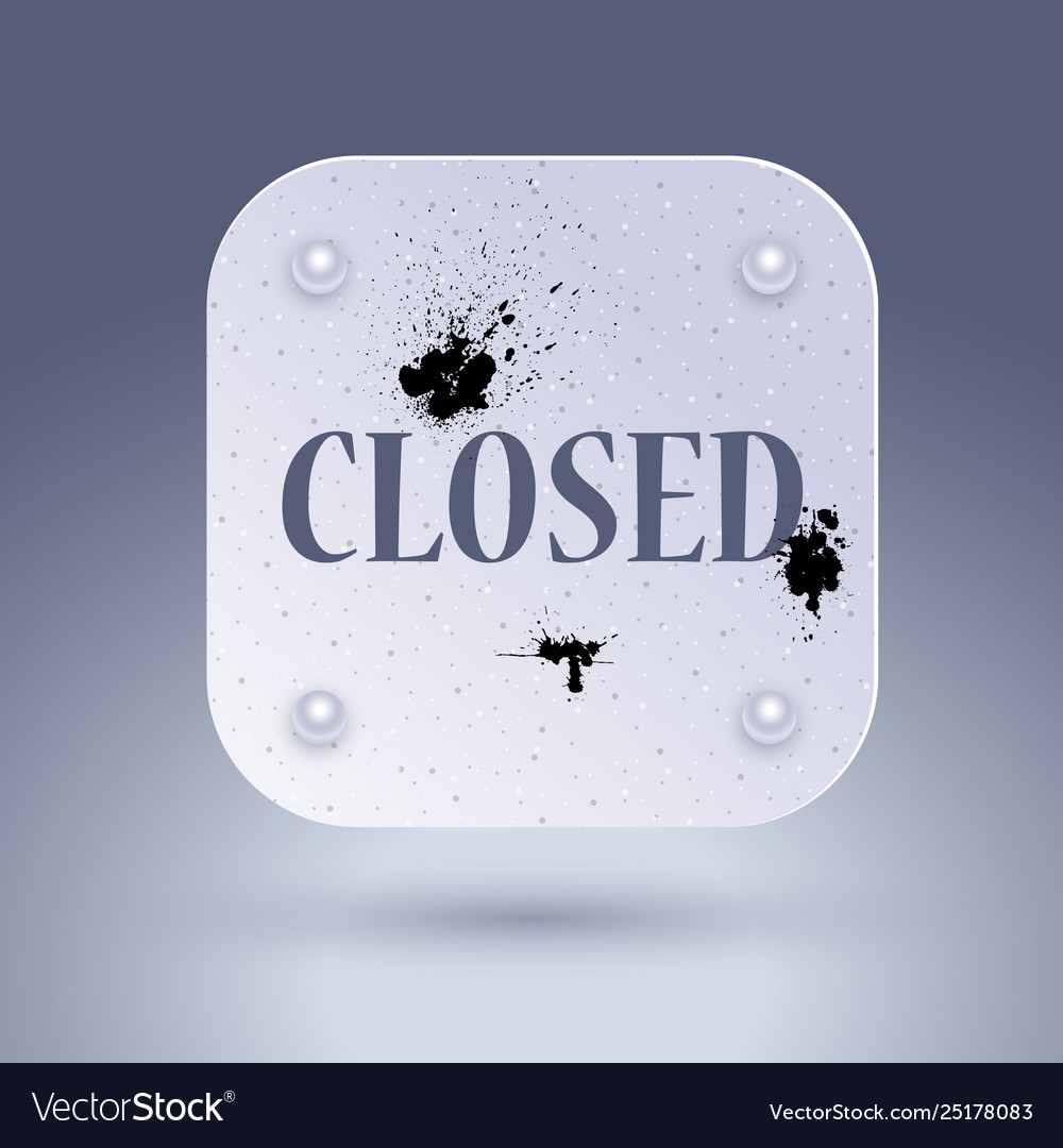 Grunge template closed for user interfaces