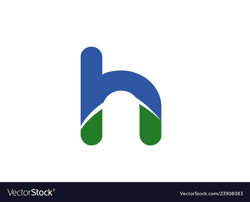 Letter h logo creative concept icon Royalty Free Vector