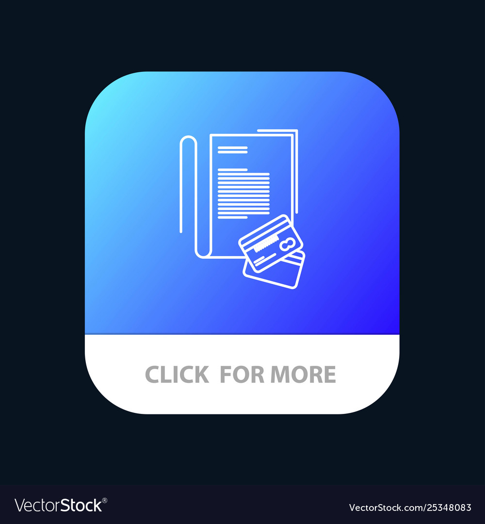 Note notebook cards credit mobile app button vector image Note notebook cards credit mobile app button