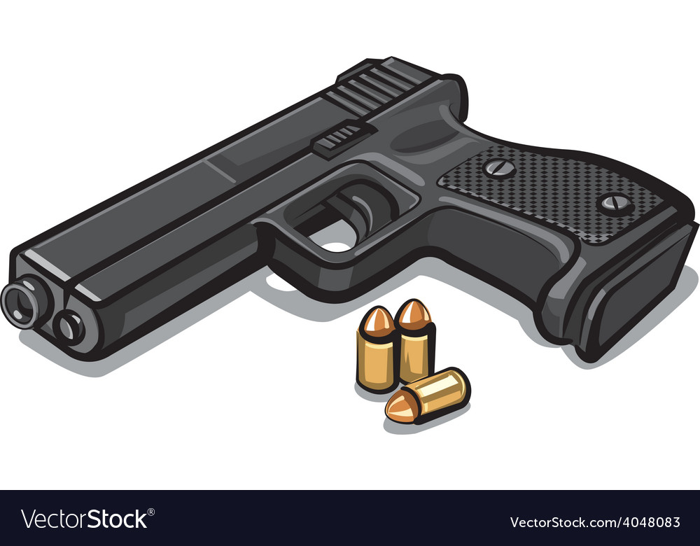 Pistol Royalty Free Vector Image Vectorstock