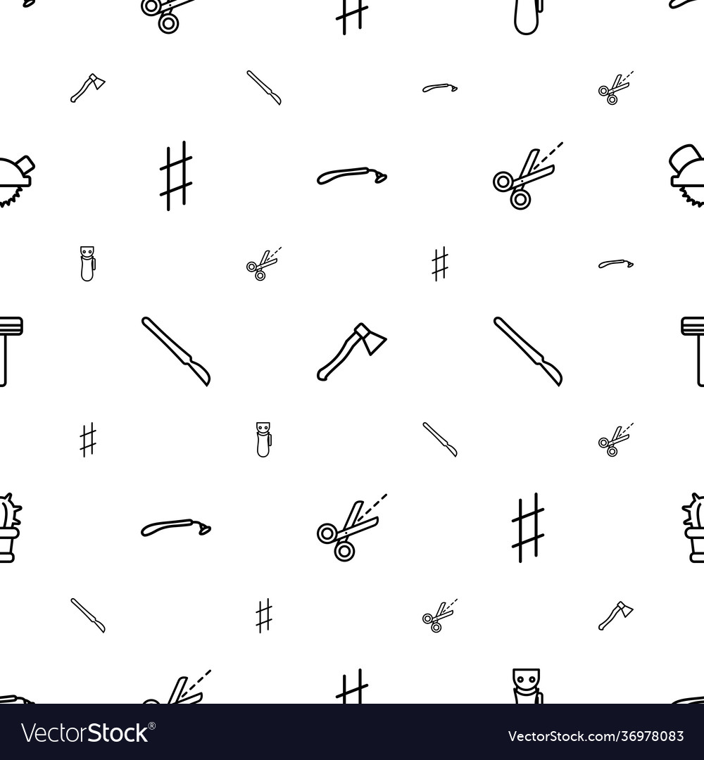 Sharp icons pattern seamless white background