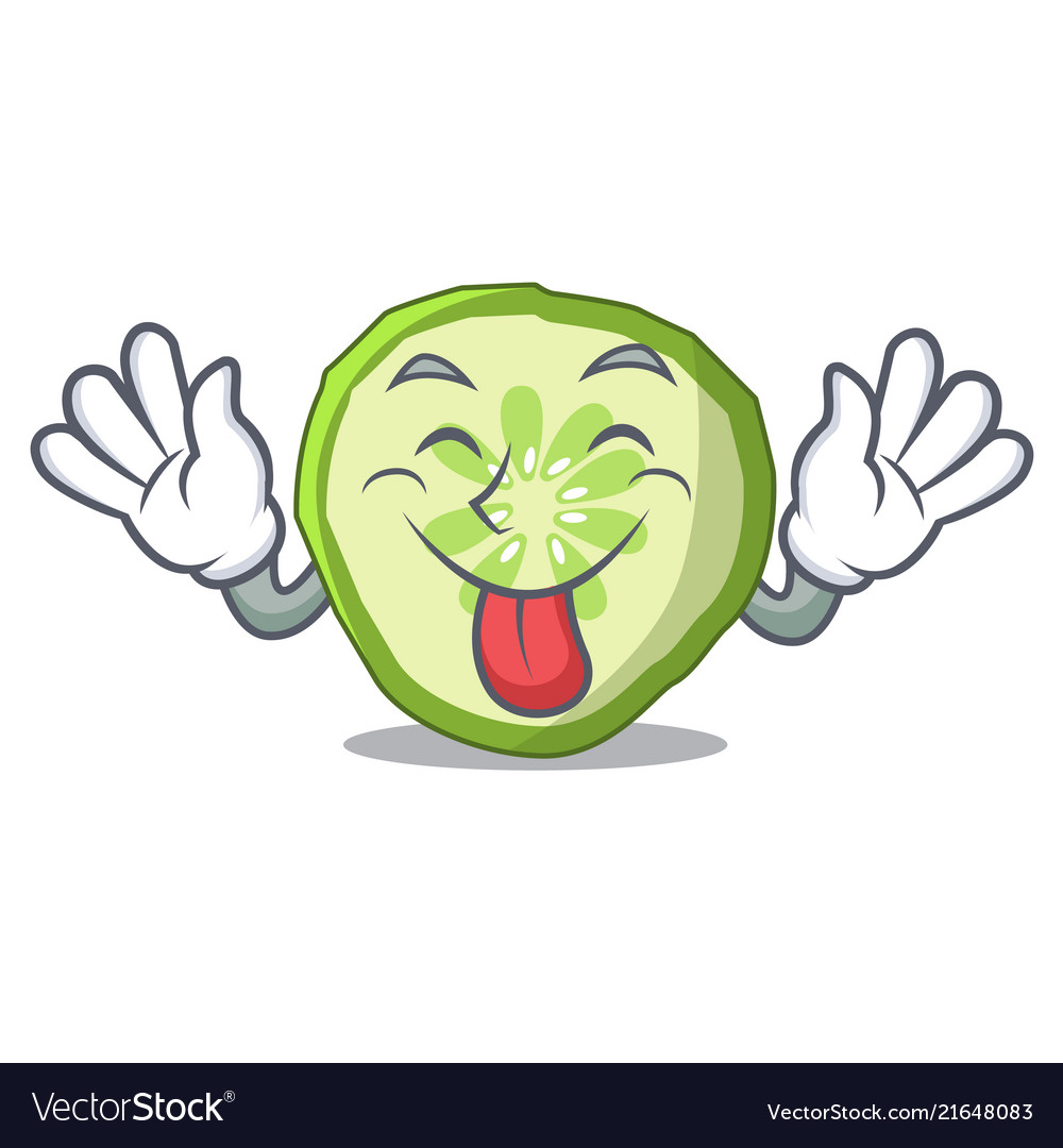 Smiling Cucumber Slice