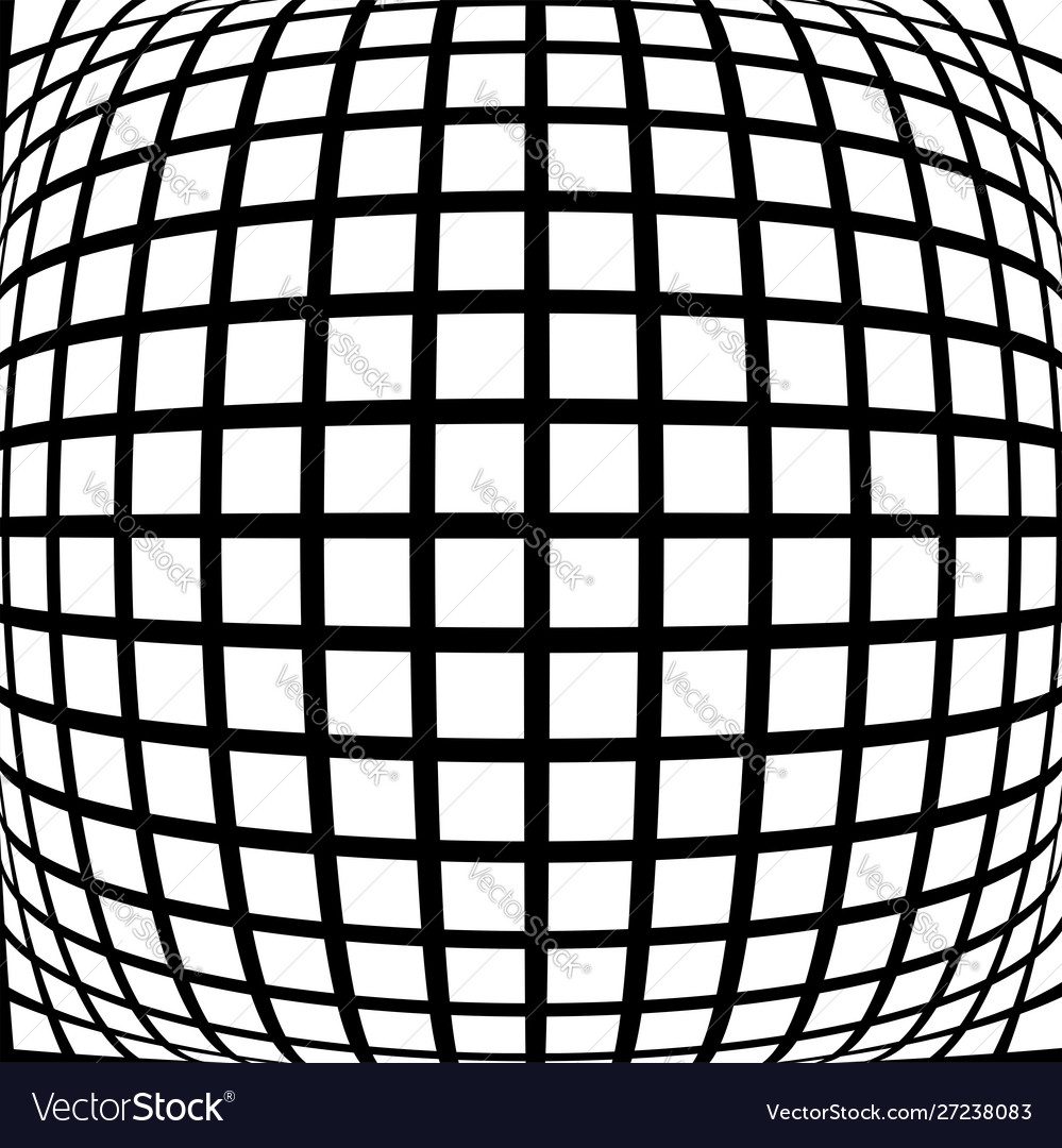 Spherical globe circular distort effect pattern