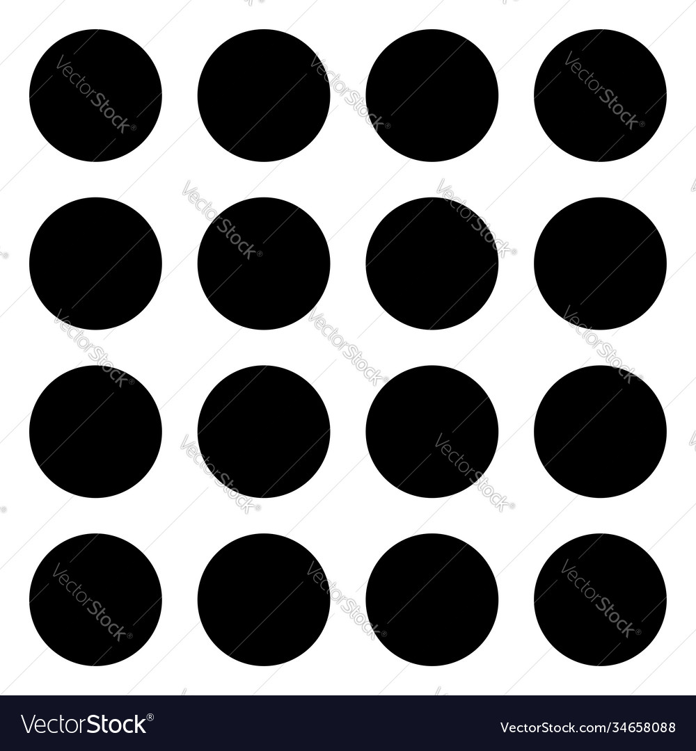 Black circles design element