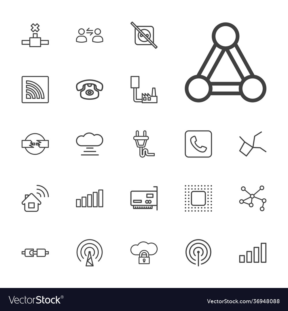 Connect icons Royalty Free Vector Image - VectorStock image.