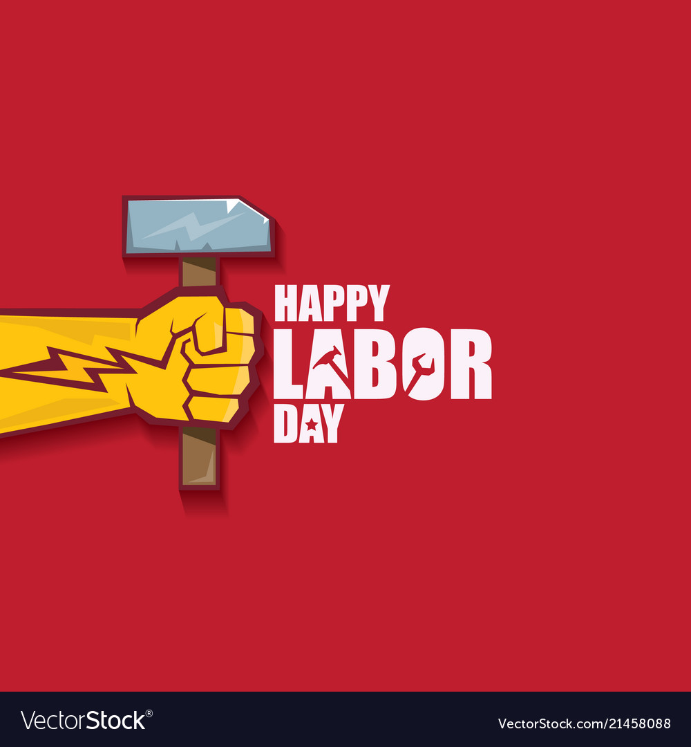labor day usa label or banner background vector image