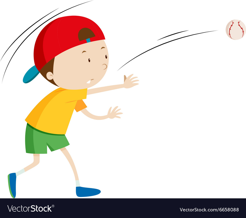 little-boy-throwing-ball-royalty-free-vector-image