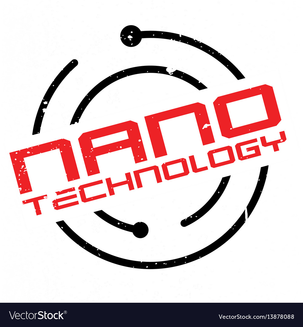 Nano technology rubber stamp Royalty Free Vector Image