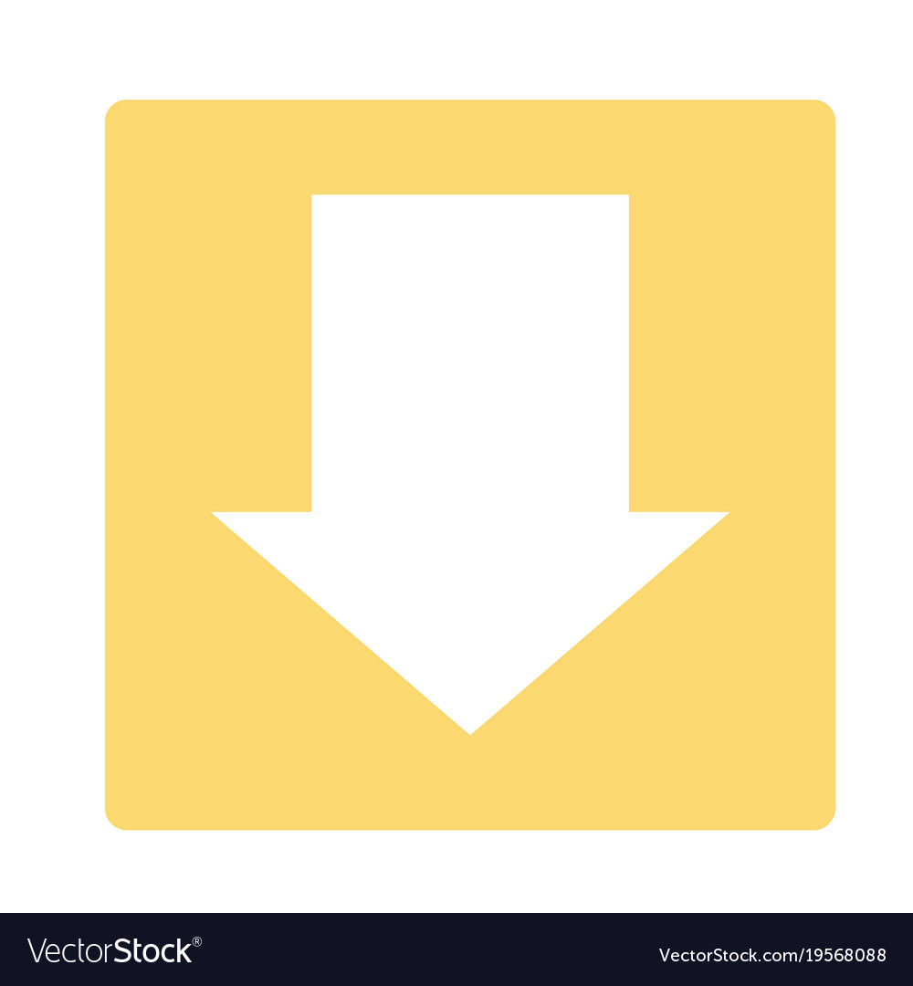 Pointer arrow in modern flat style button