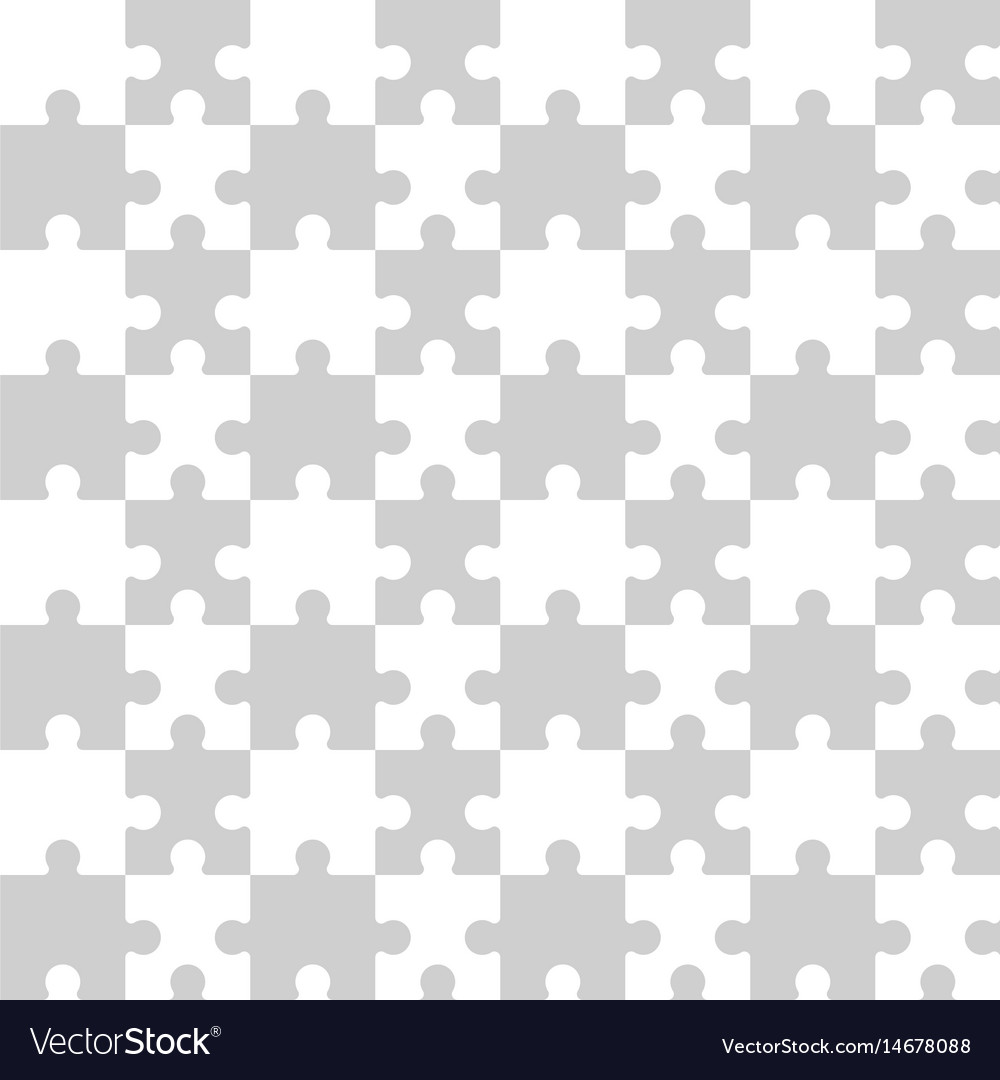 Seamless puzzle pattern
