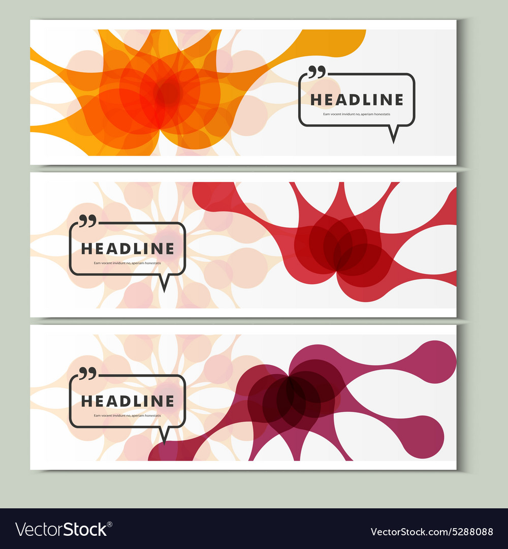 Set of 3 covers with abstract patterns