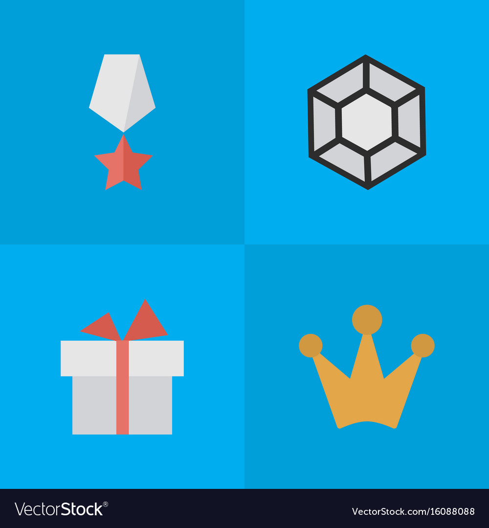Set of simple reward icons