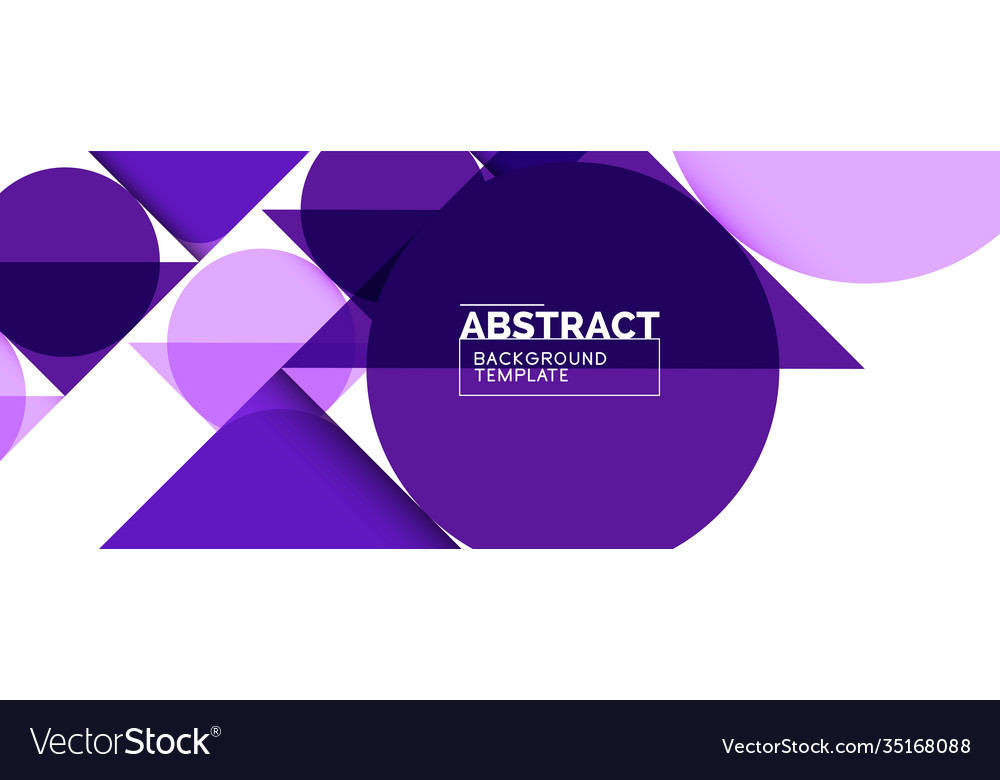 Simple circles and triangles abstract background