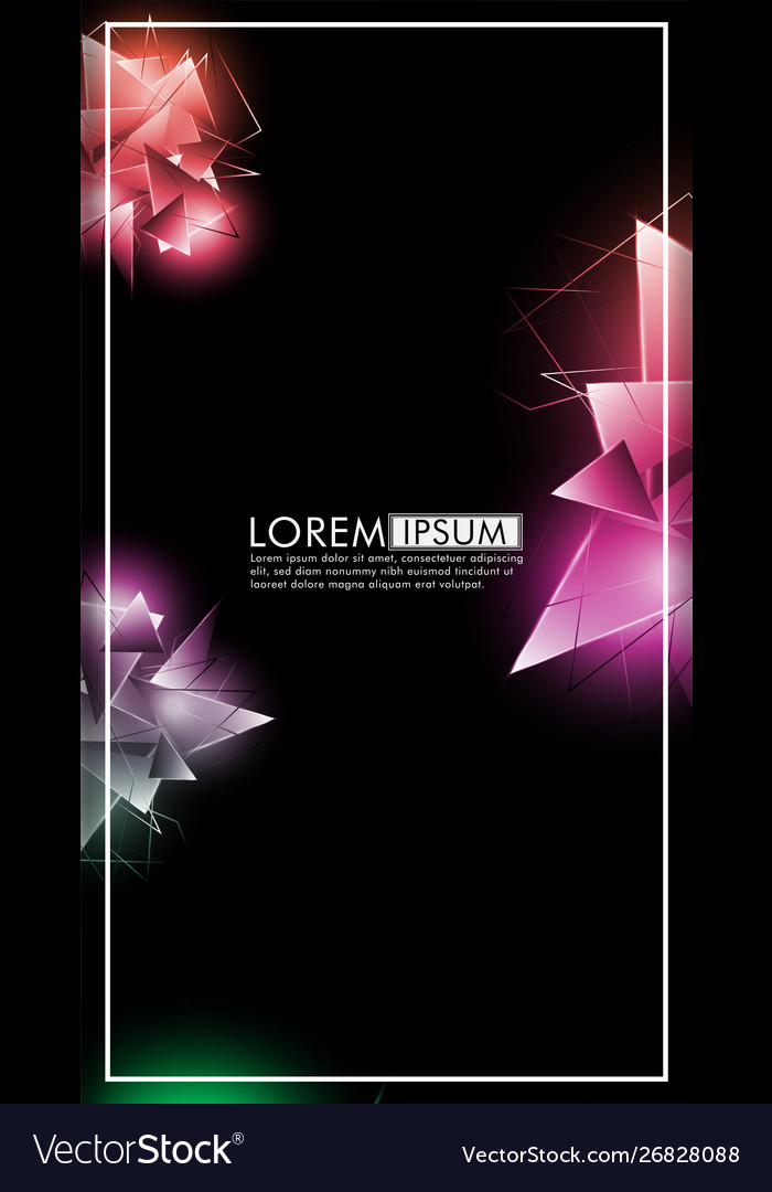 Vertical triangle background abstract composition Vector Image Vertical triangle background abstract composition