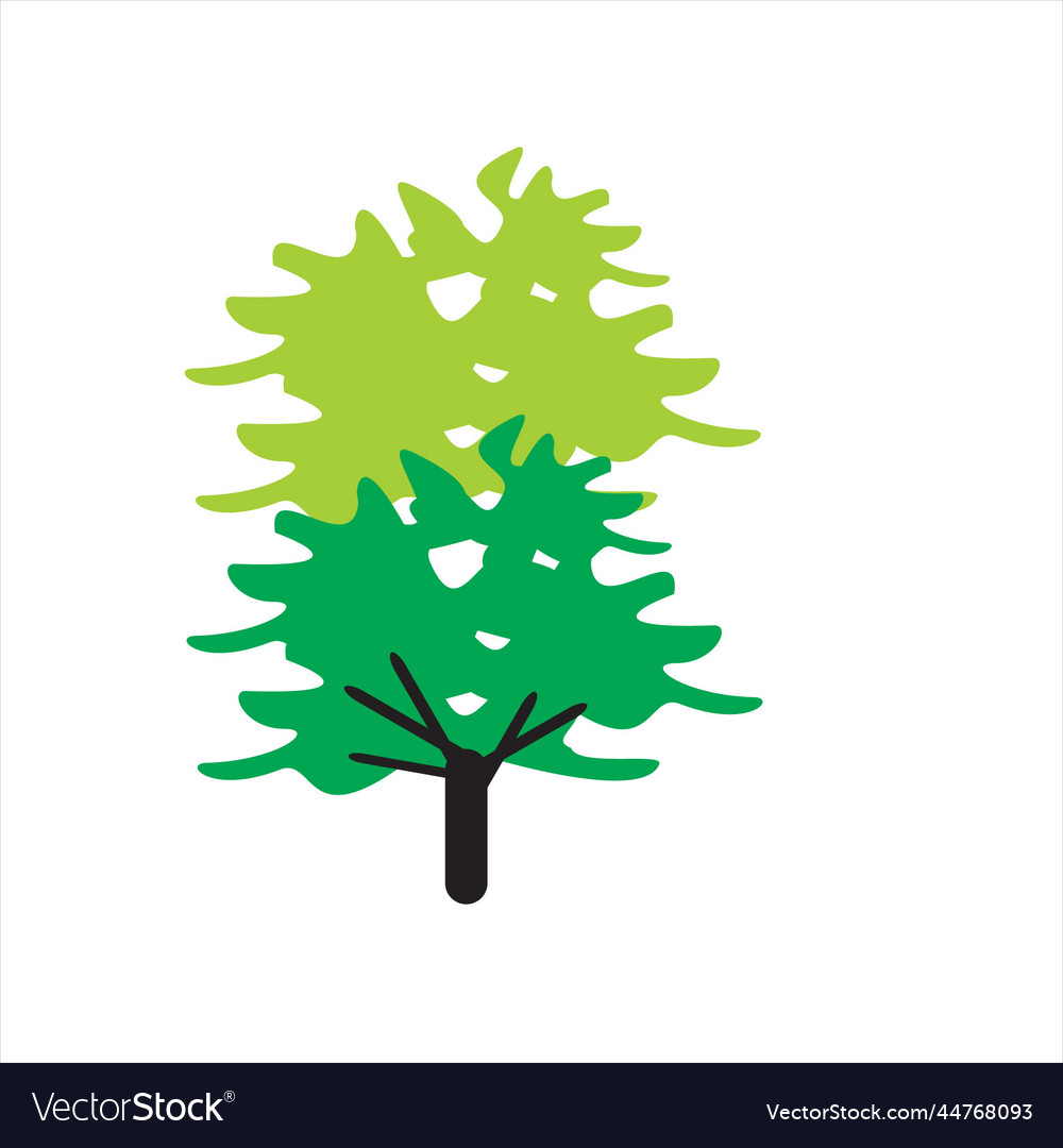 A tree shape as design element vector image A tree shape as design element