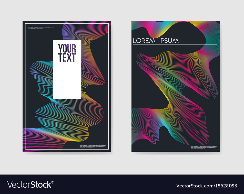 Abstract rainbow grid poster background