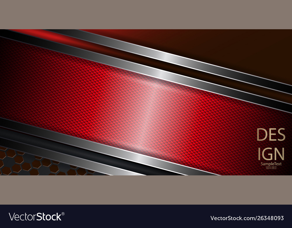Abstract red embossed design with a frame Vector Image