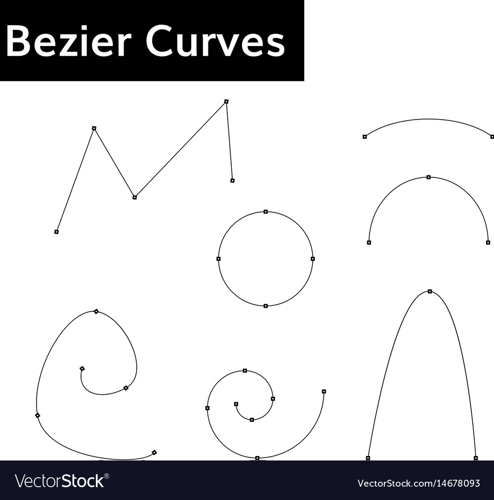 Bezier curves set