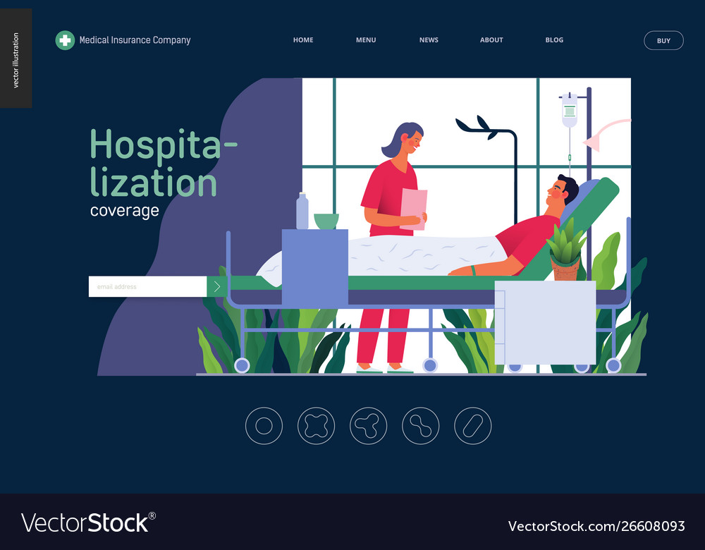 Hospitalization - medical insurance template