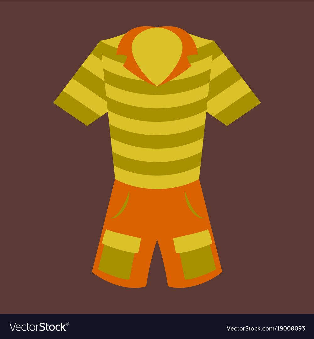 Icon in flat design fashion clothes shorts Vector Image