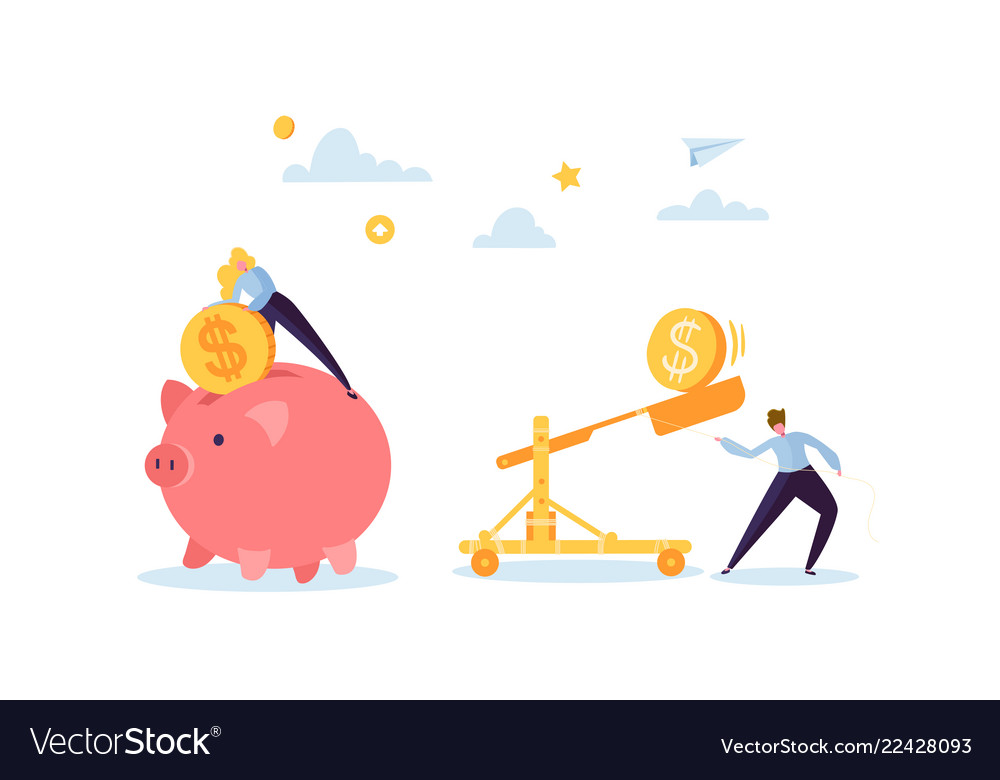 Money Saving Business Characters