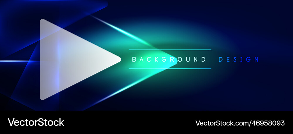Neon lights hacking geometric background virtual Vector Image