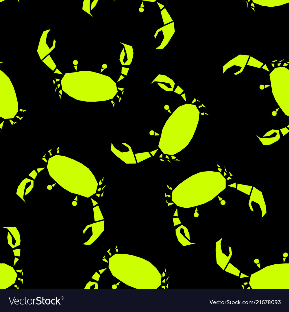Paper application with disco crabs and bubbles vector image Paper application with disco crabs and bubbles