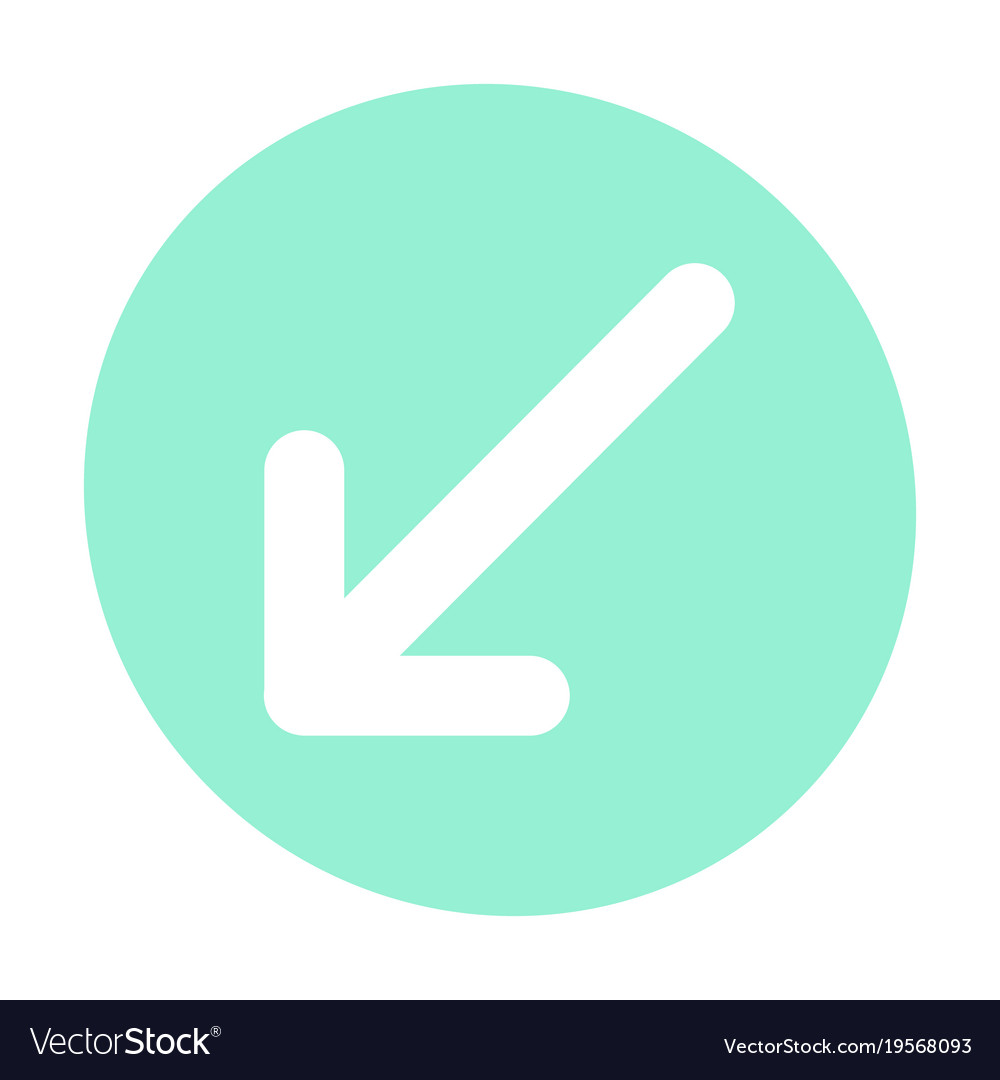 Pointer arrow in modern flat style button