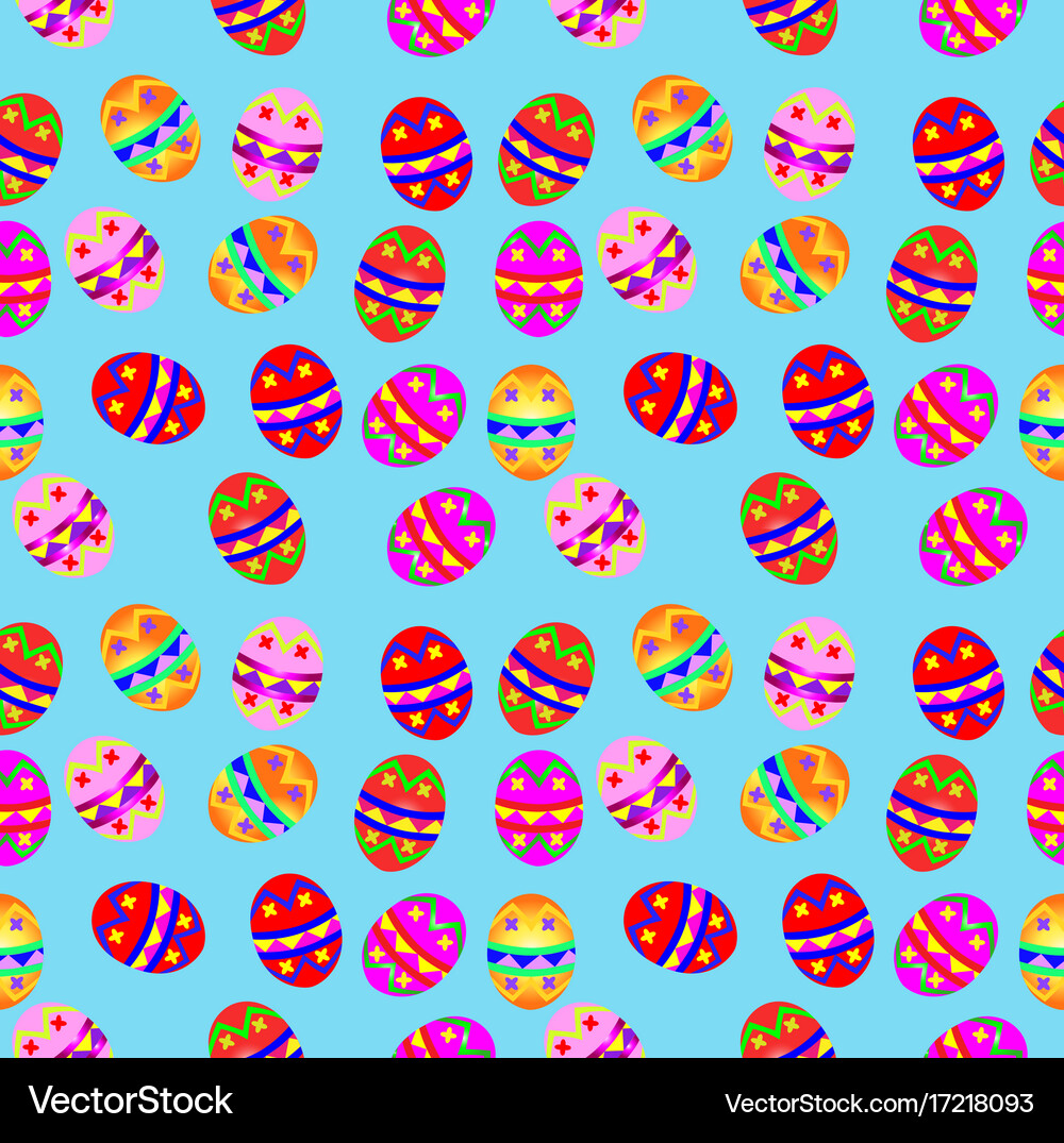 Seamless background with easter eggs Royalty Free Vector